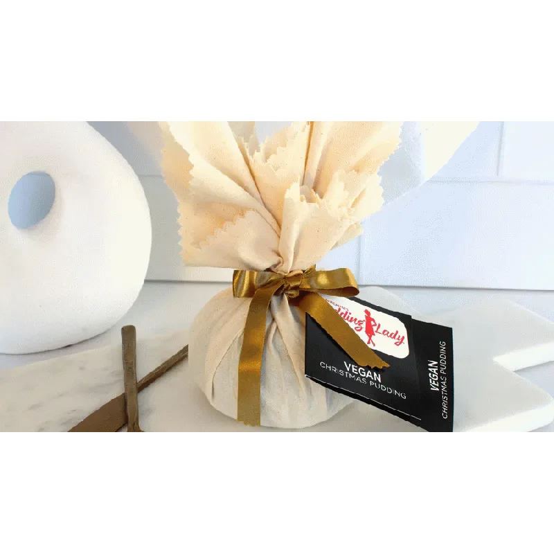 Vegan Christmas Pudding 500g - Round in cloth