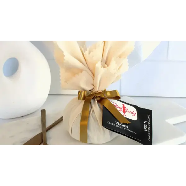 Vegan Christmas Pudding 500g - Round in cloth