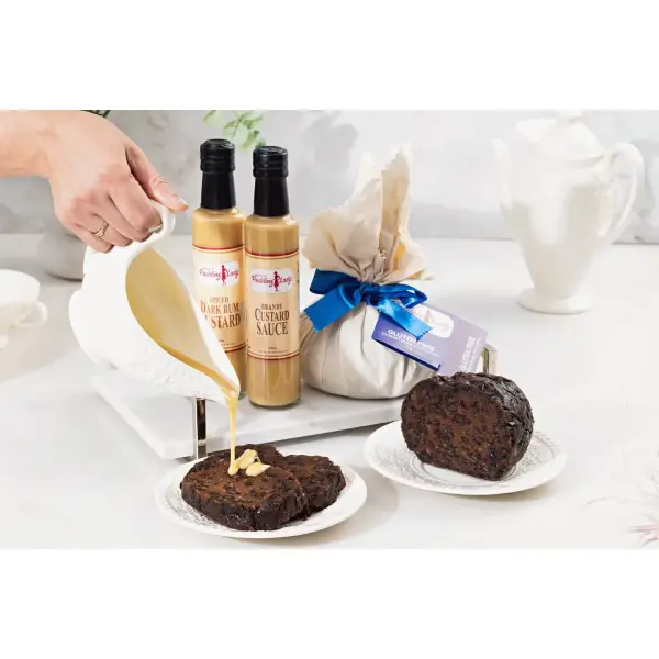 Gluten-Free Christmas Pudding - Round in Cloth